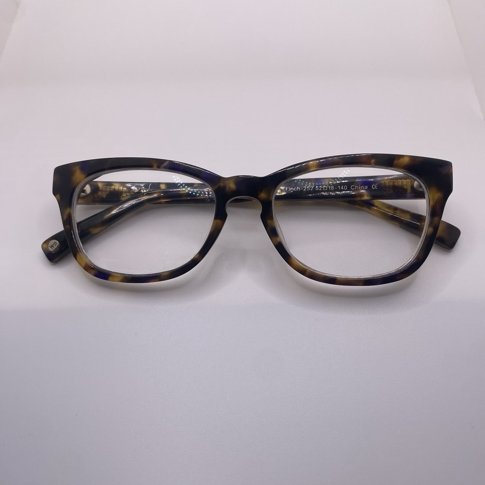 Warby Parker Eyeglasses FRAME ONLY Finch-252 52-18-140 Brown Tortoise 834